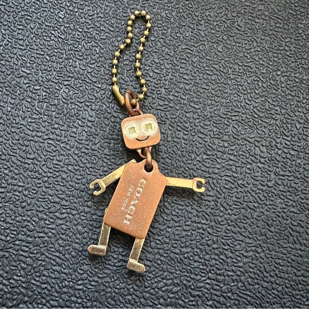 Coach Robot Metal Keychain Bag Charm - Picture 2 of 6